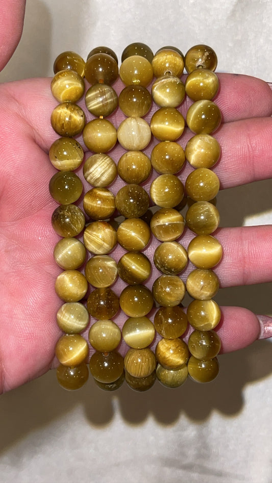 Golden Tigers Eye Bracelet 8mm