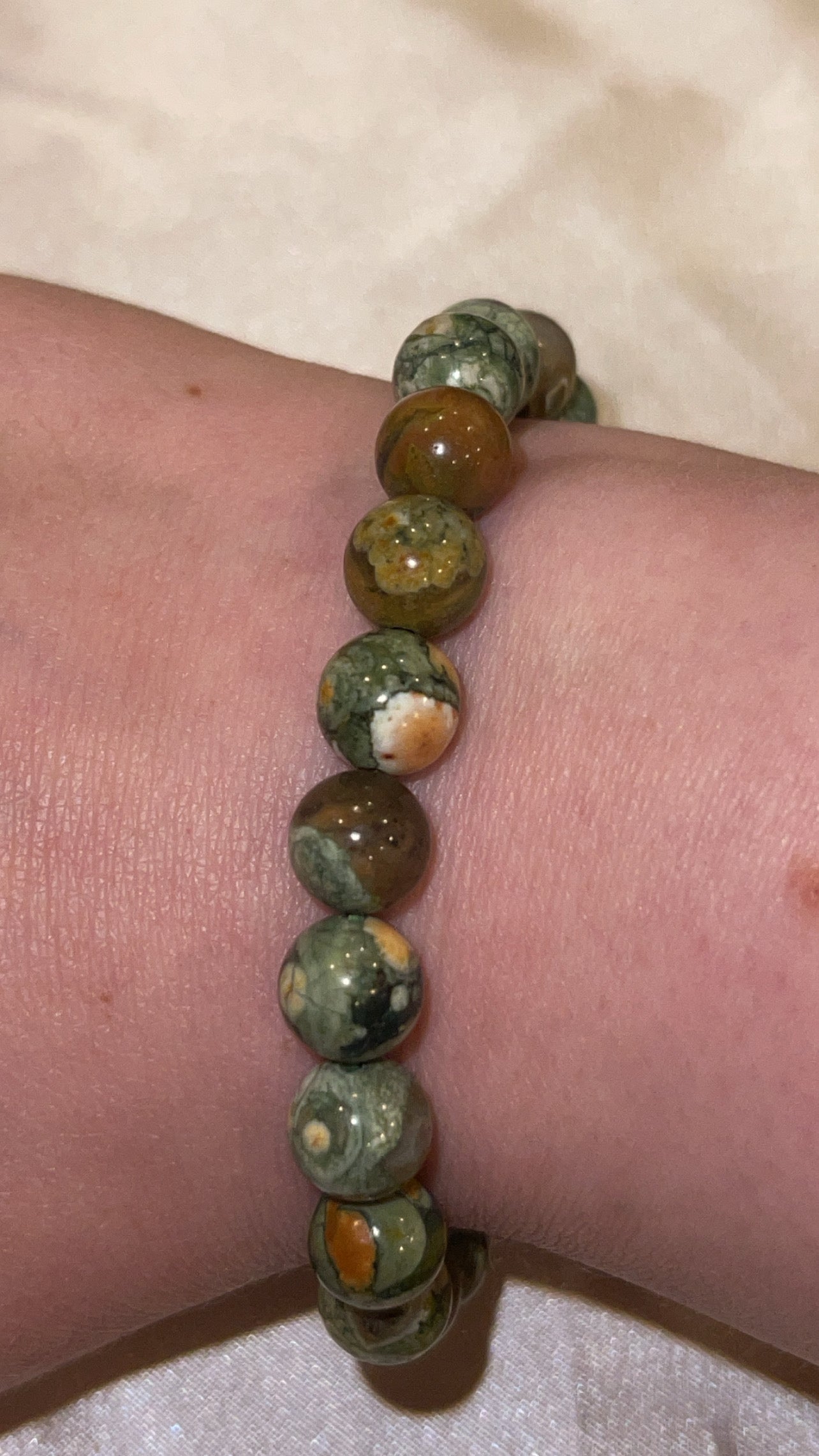 Rhyolite Bracelet 8mm