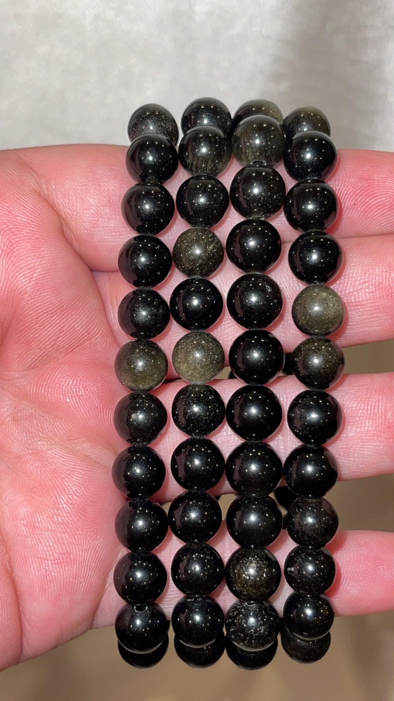 Gold Sheen Obsidian Bracelet 8mm