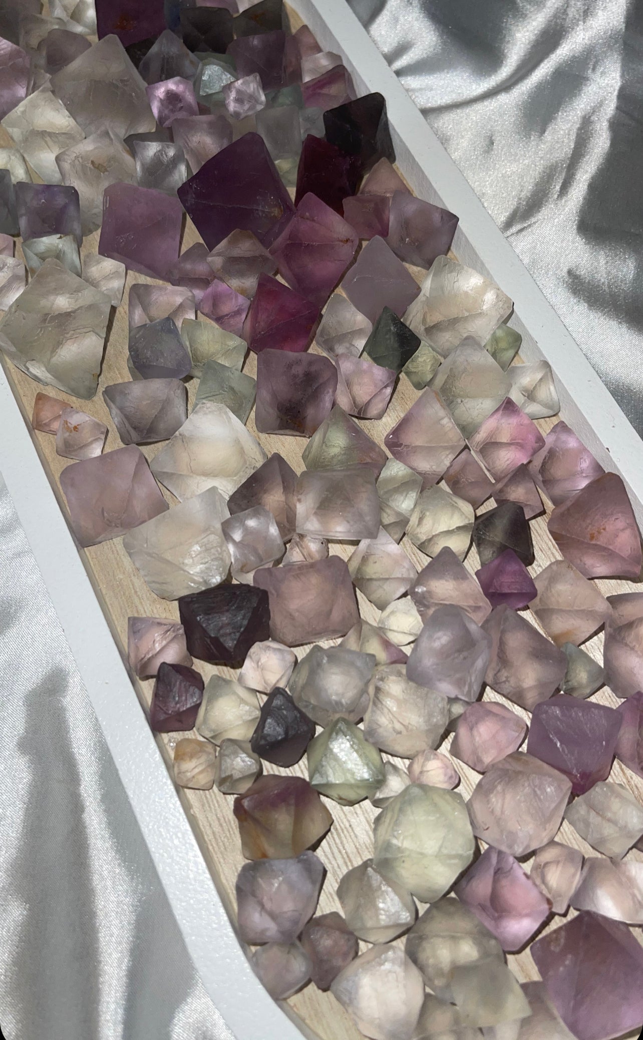 Fluorite Octahedron 50 gram Bundle Bag