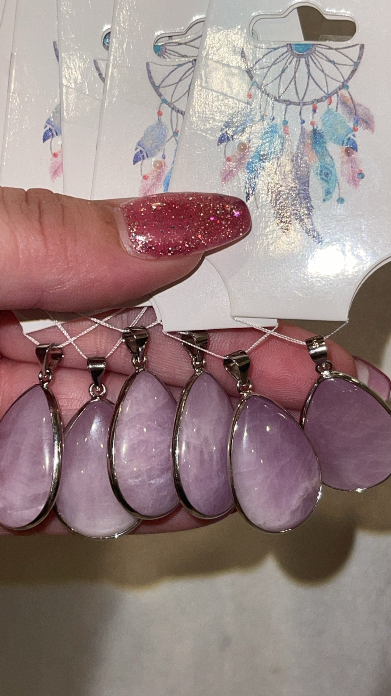 Kunzite Teardrop 925 Pendant