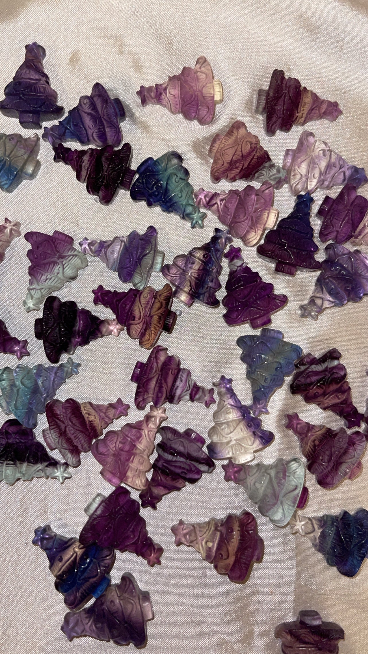 Fluorite Christmas Carving