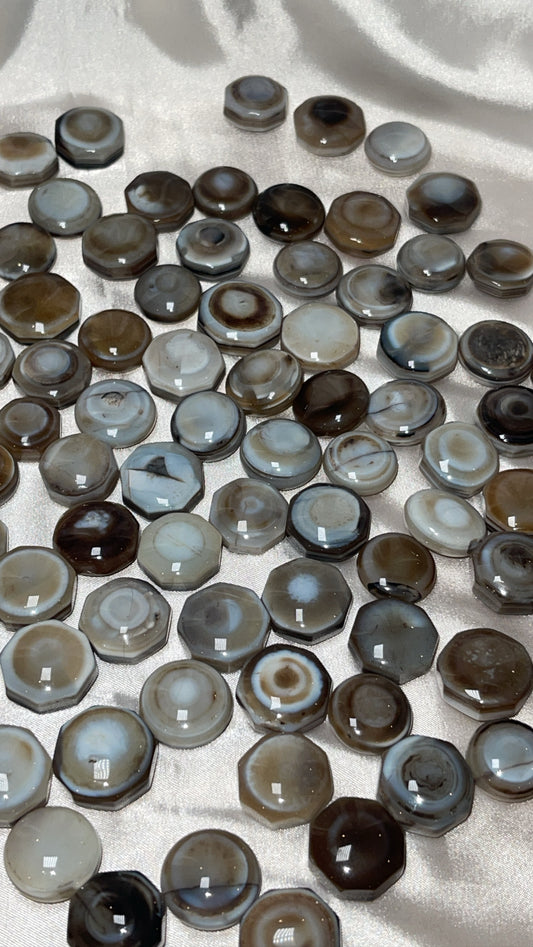 Black Agate Mini Hexagon/Circle