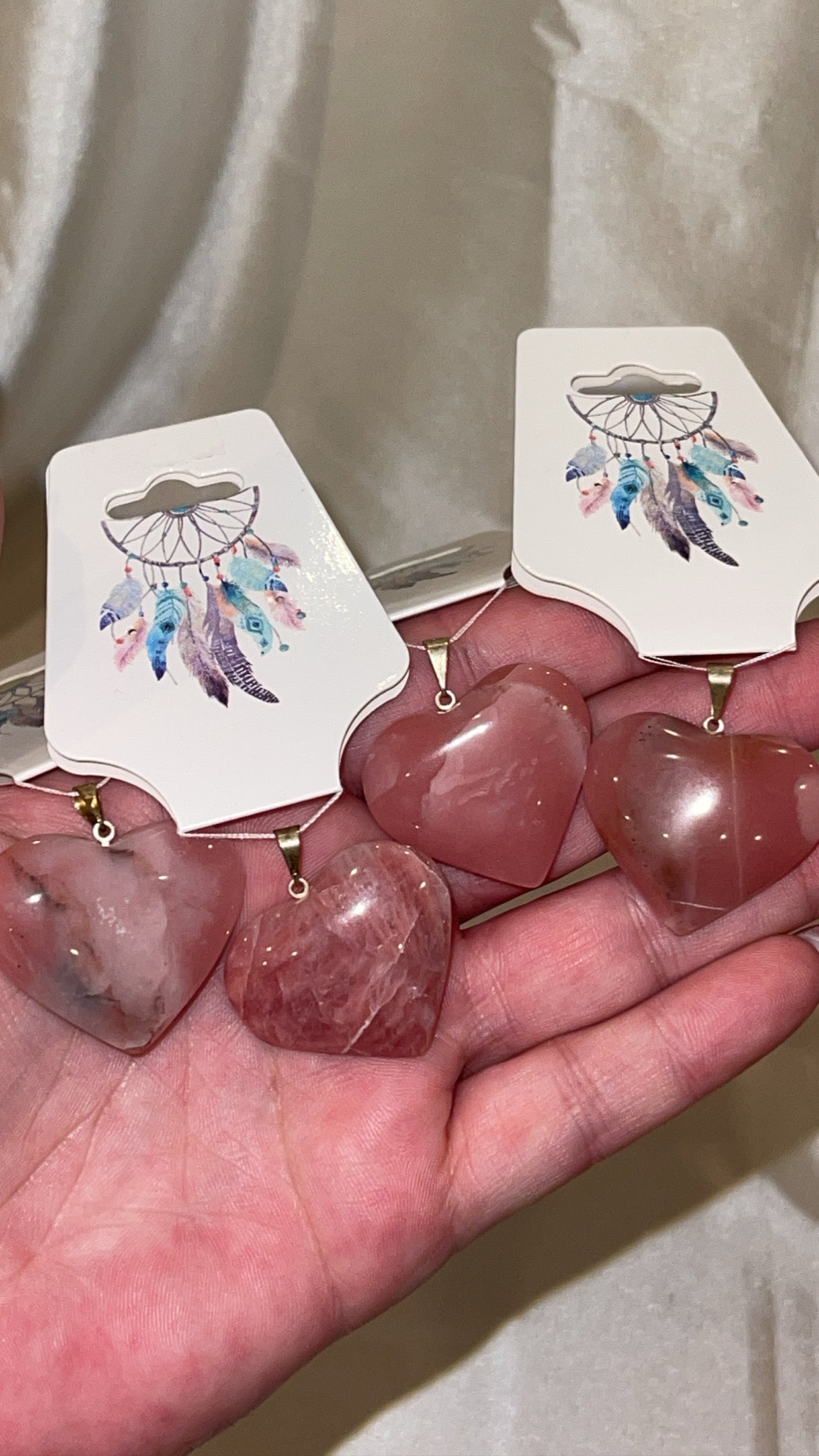 Crystal Puffy Heart Brazil Pendant