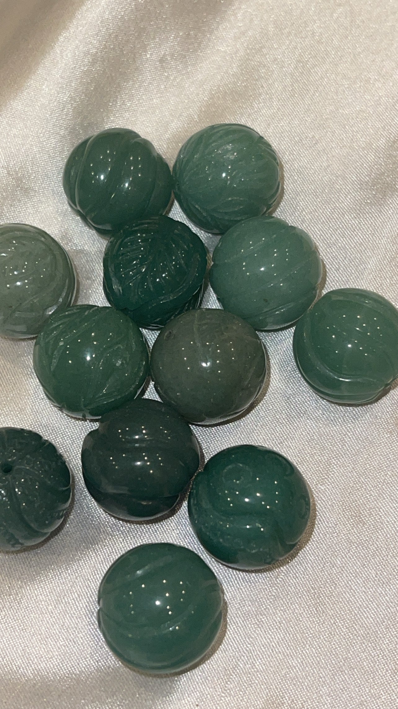 Jade Large Carved Bead