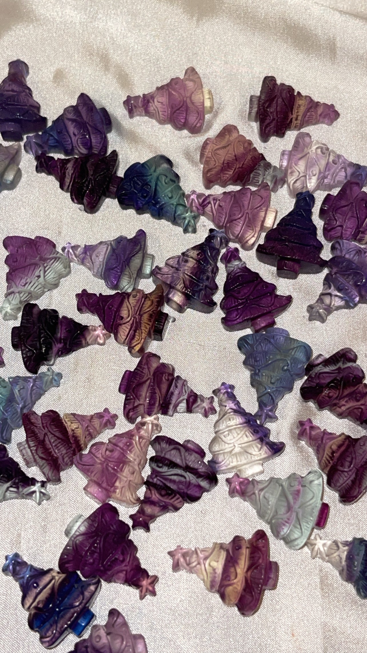 Fluorite Christmas Carving