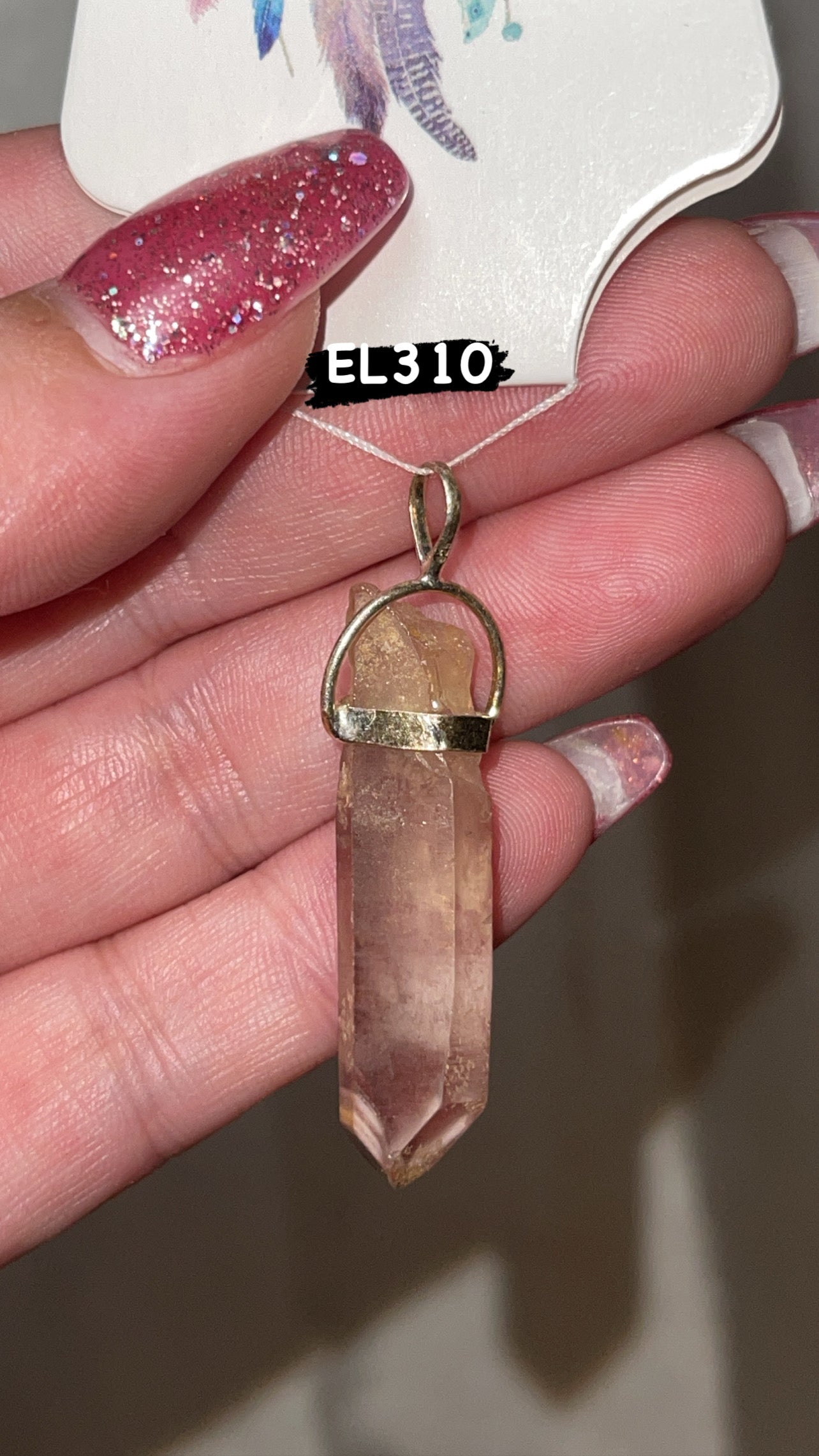 Pink Lithium Raw Point 925 Pendant (Choose Your Own!)