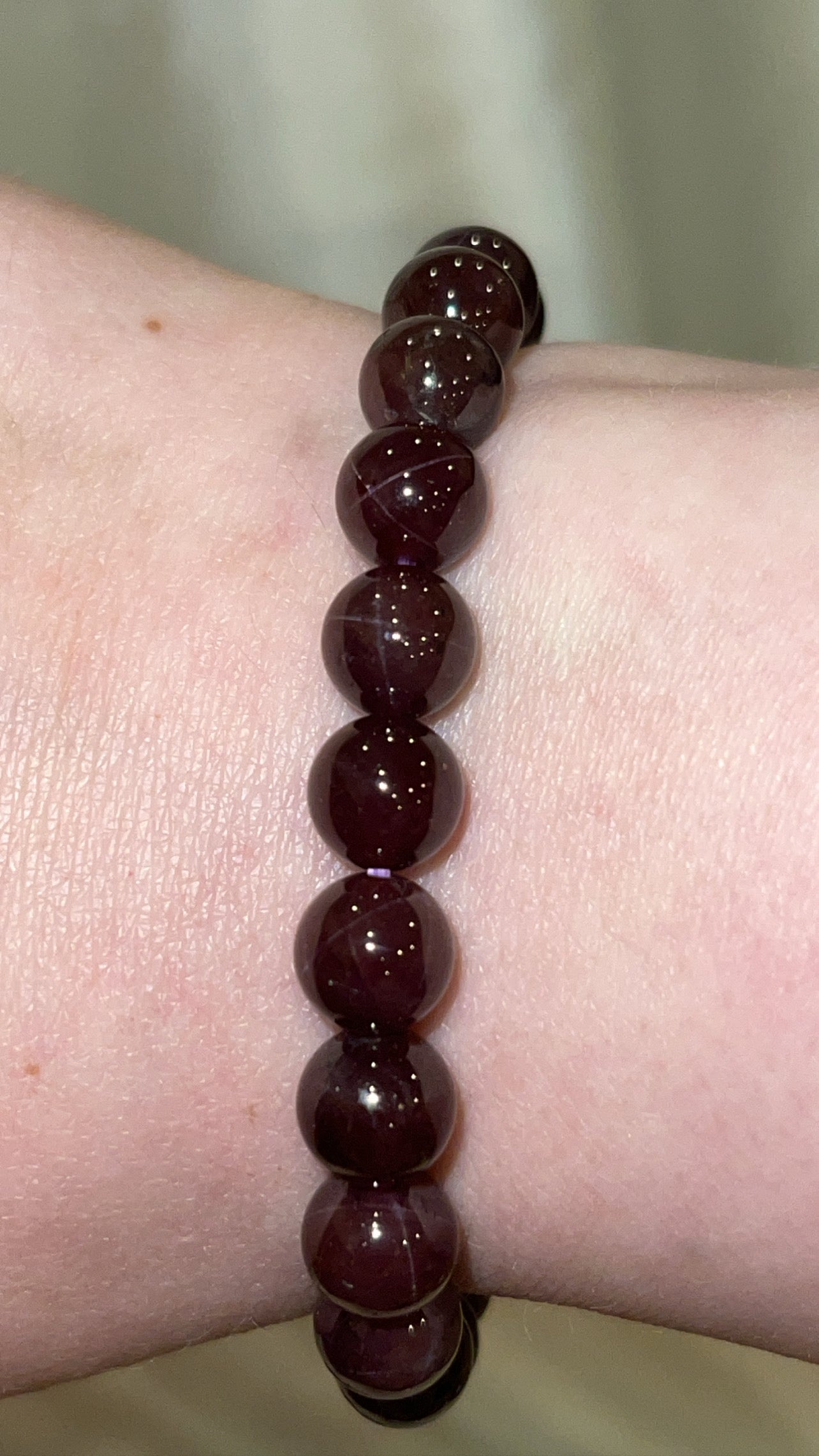 Star Garnet Bracelet 8mm