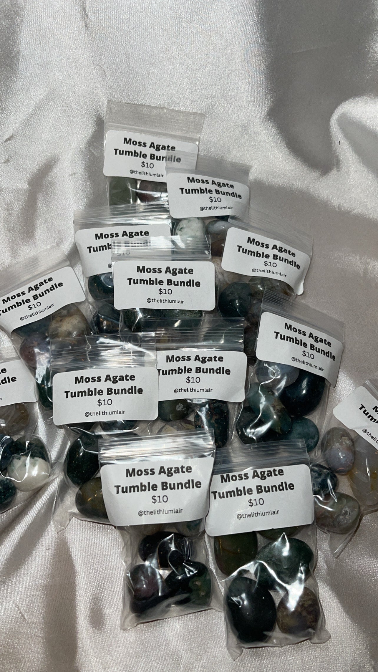 Moss Agate Tumble Bundle