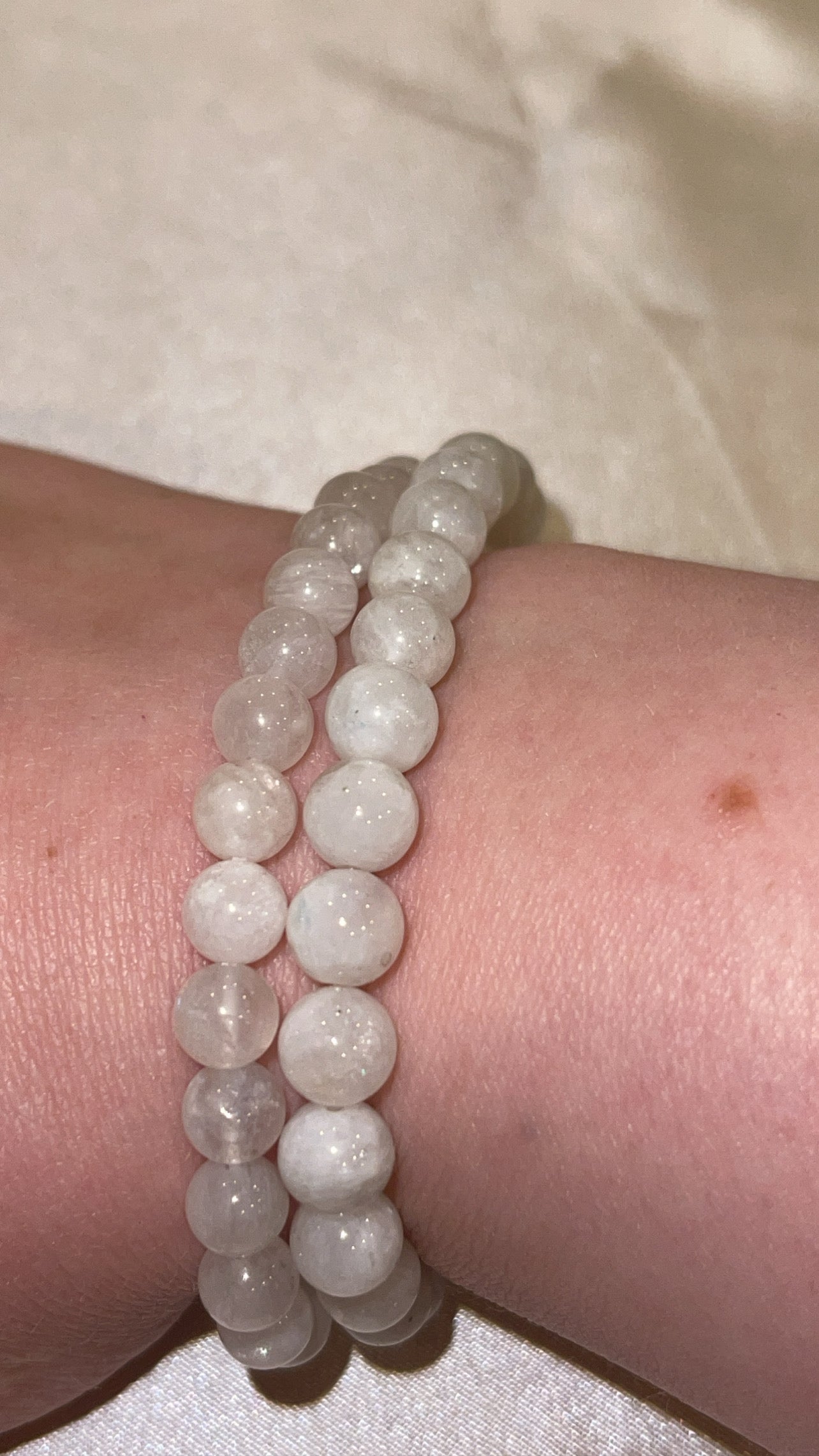 Rainbow Moonstone Bracelet 6mm/8mm