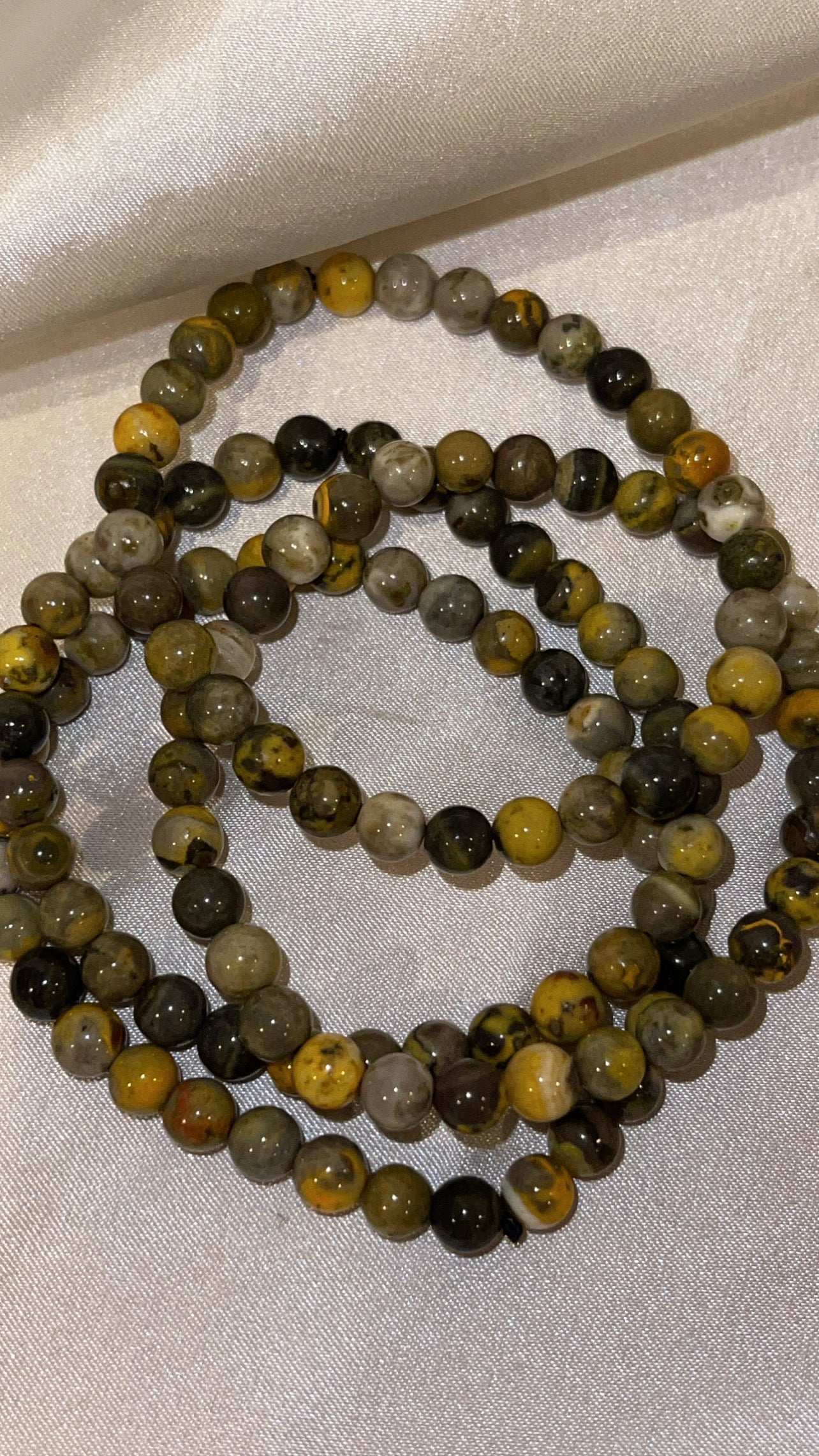 Bumblebee Jasper AAA Bracelet 6mm