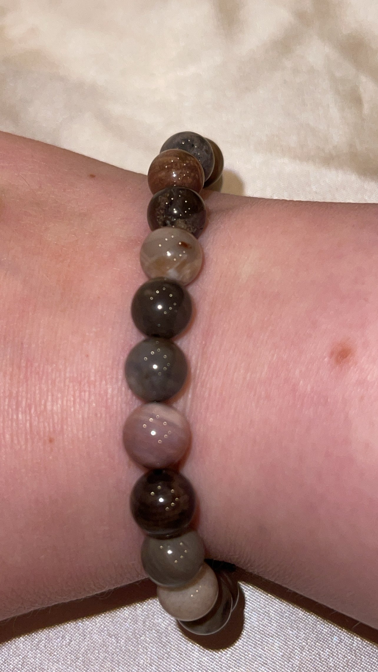 Petrified Wood Bracelet 8mm