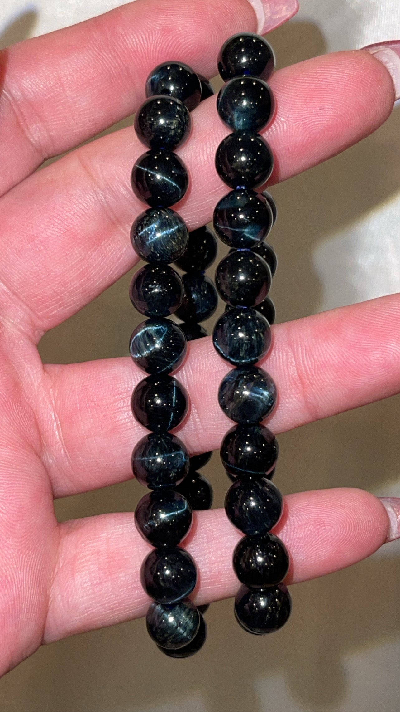 Blue Tigers Eye Bracelet 8mm/10mm