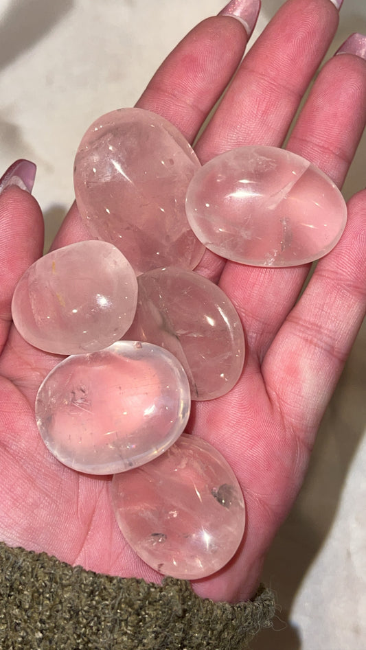 Rose Quartz Mini Palmstone