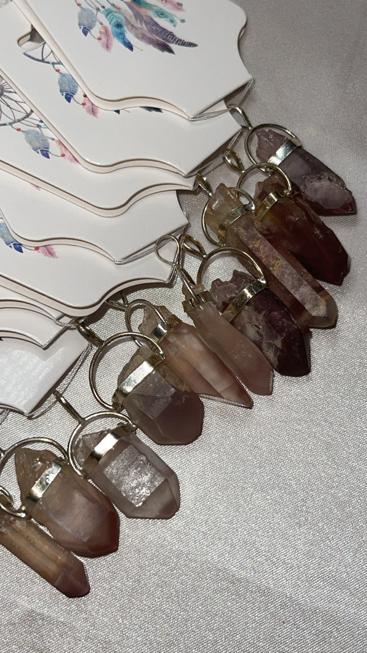 Pink Lithium Raw Point 925 Pendant (Choose Your Own!)