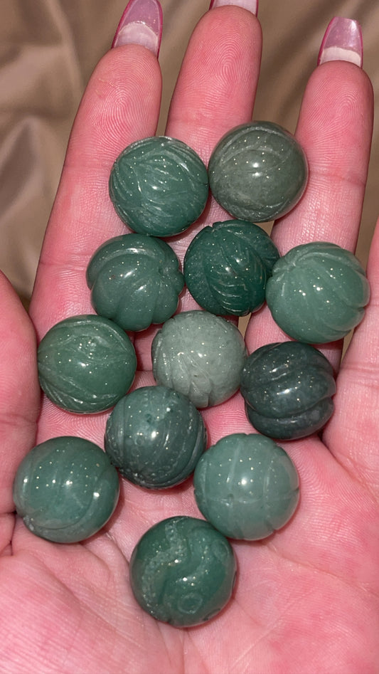 Jade Large Carved Bead