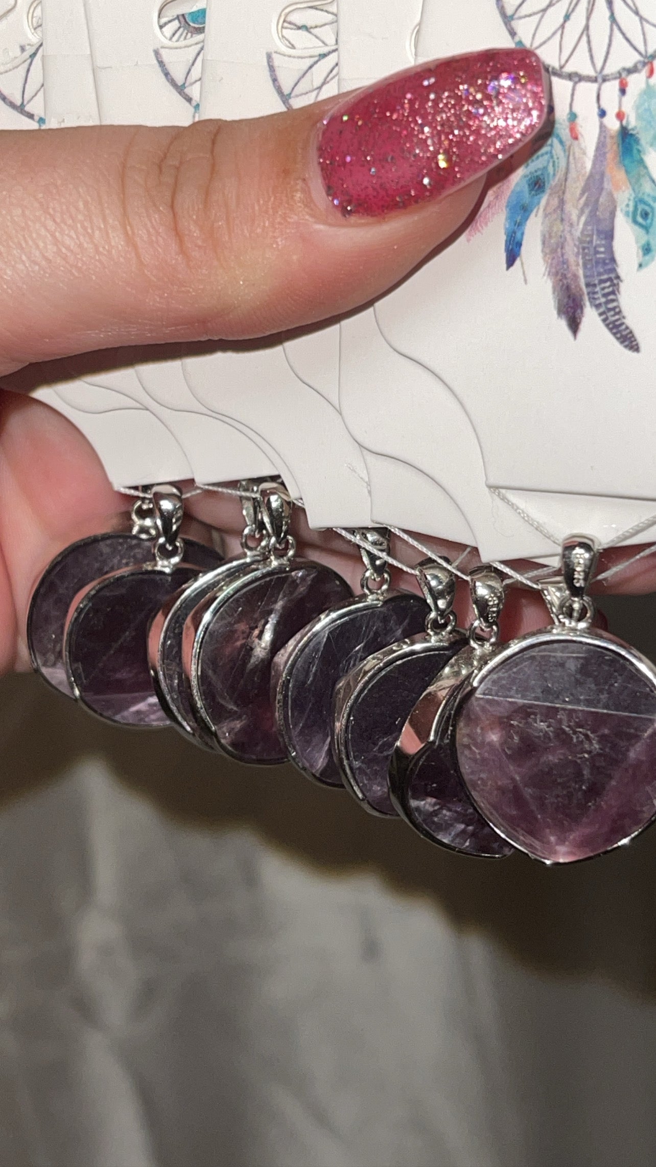 Gem Lepidolite Pendant (Choose Your Own!)