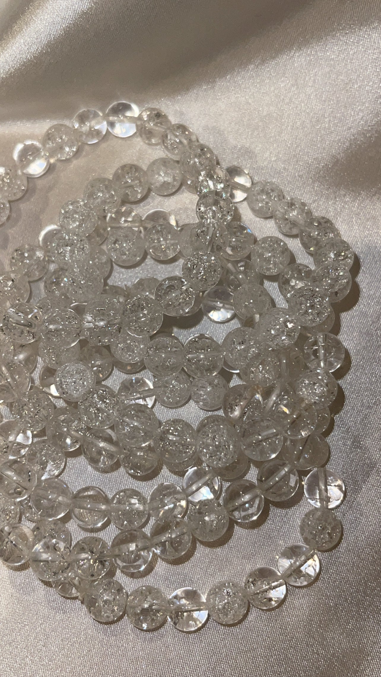 Fire & Ice Quartz Bracelet 8mm