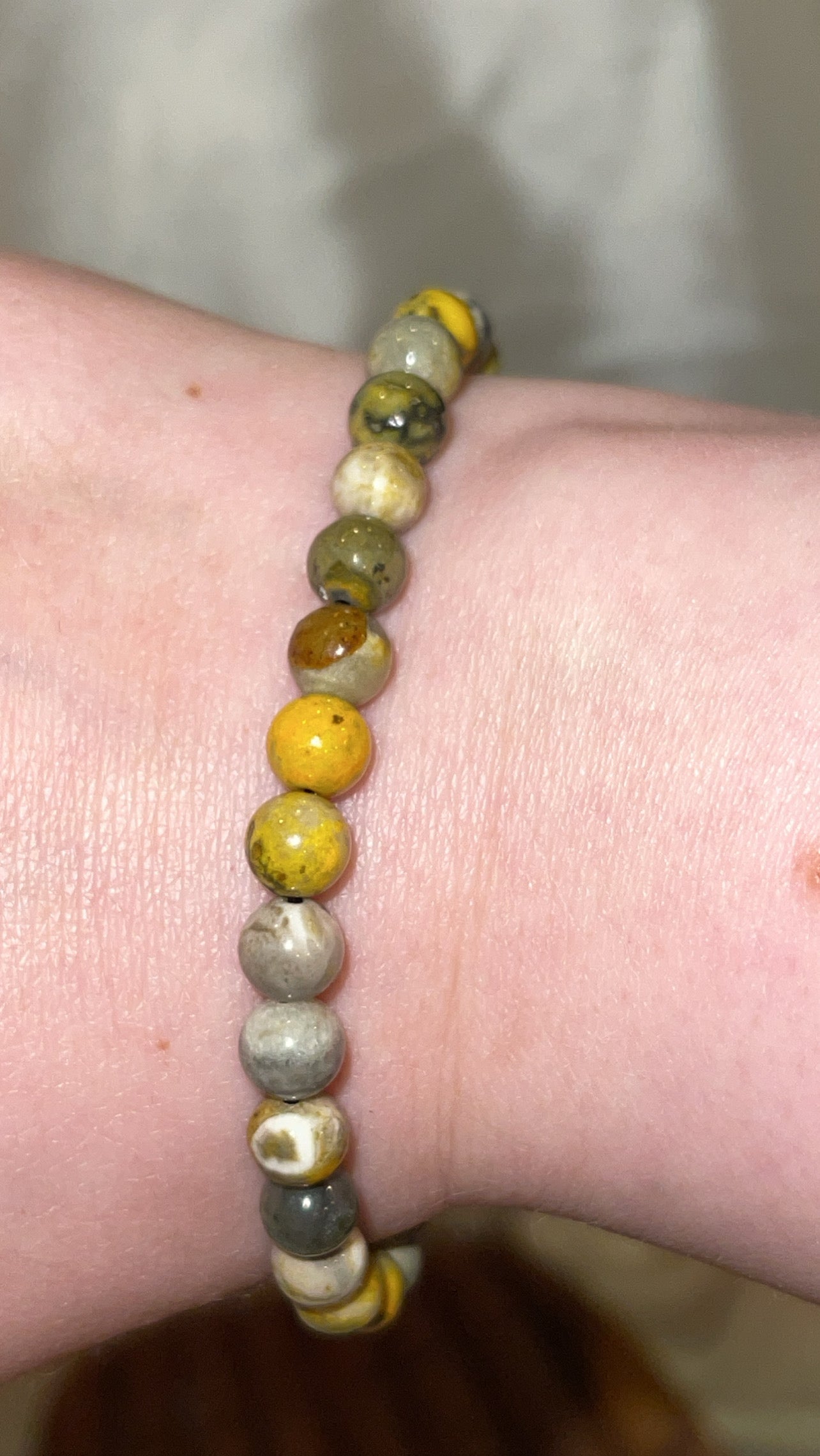 Bumblebee Jasper AAA Bracelet 6mm