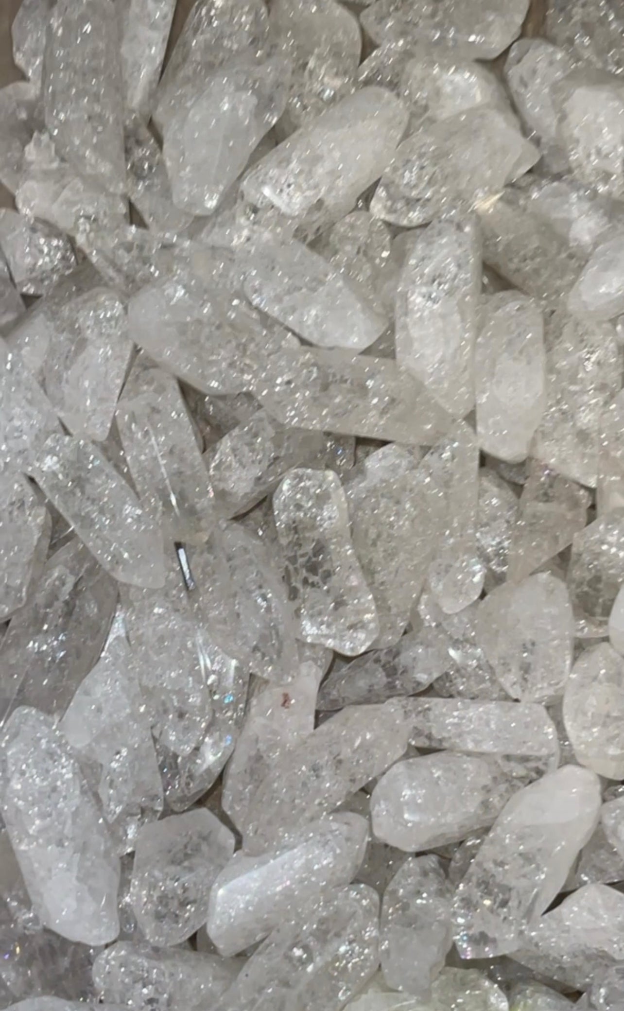 Fire & Ice Quartz Tumbled Points 50gram/100gram Bundle