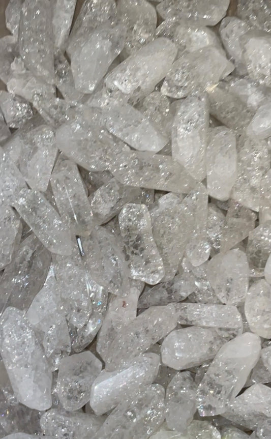 Fire & Ice Quartz Tumbled Points 50gram/100gram Bundle