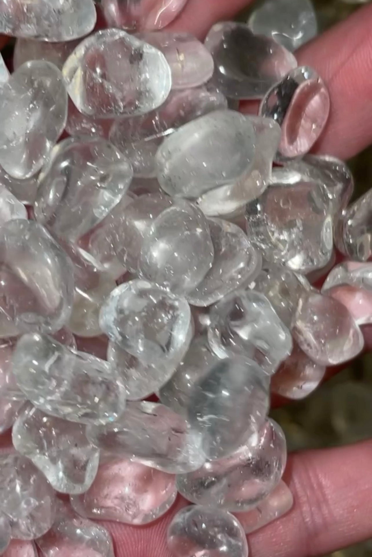 Clear Quartz 50gram/100gram Small Tumble Bundle