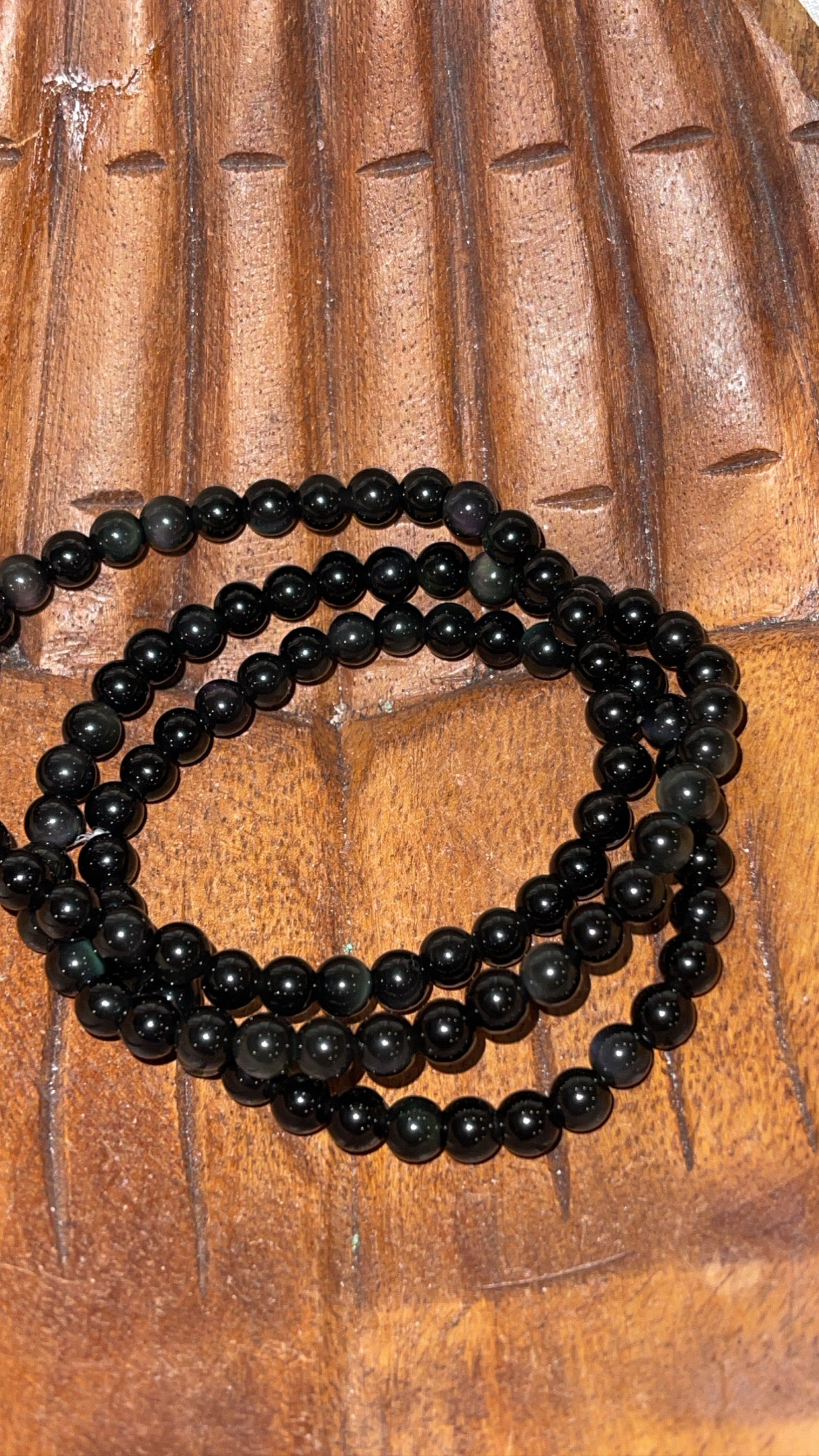 Rainbow Obsidian Bracelet 6mm