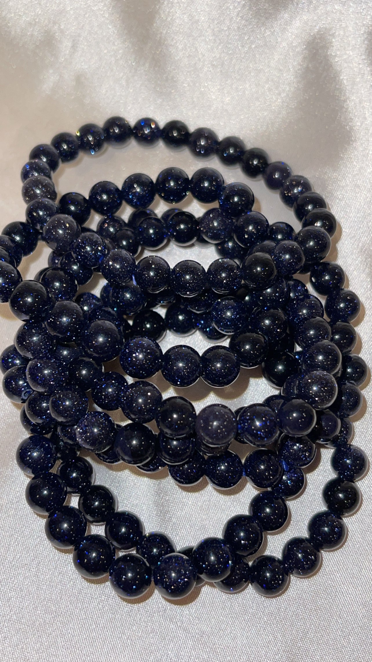 Blue Goldstone Bracelet 6mm/8mm