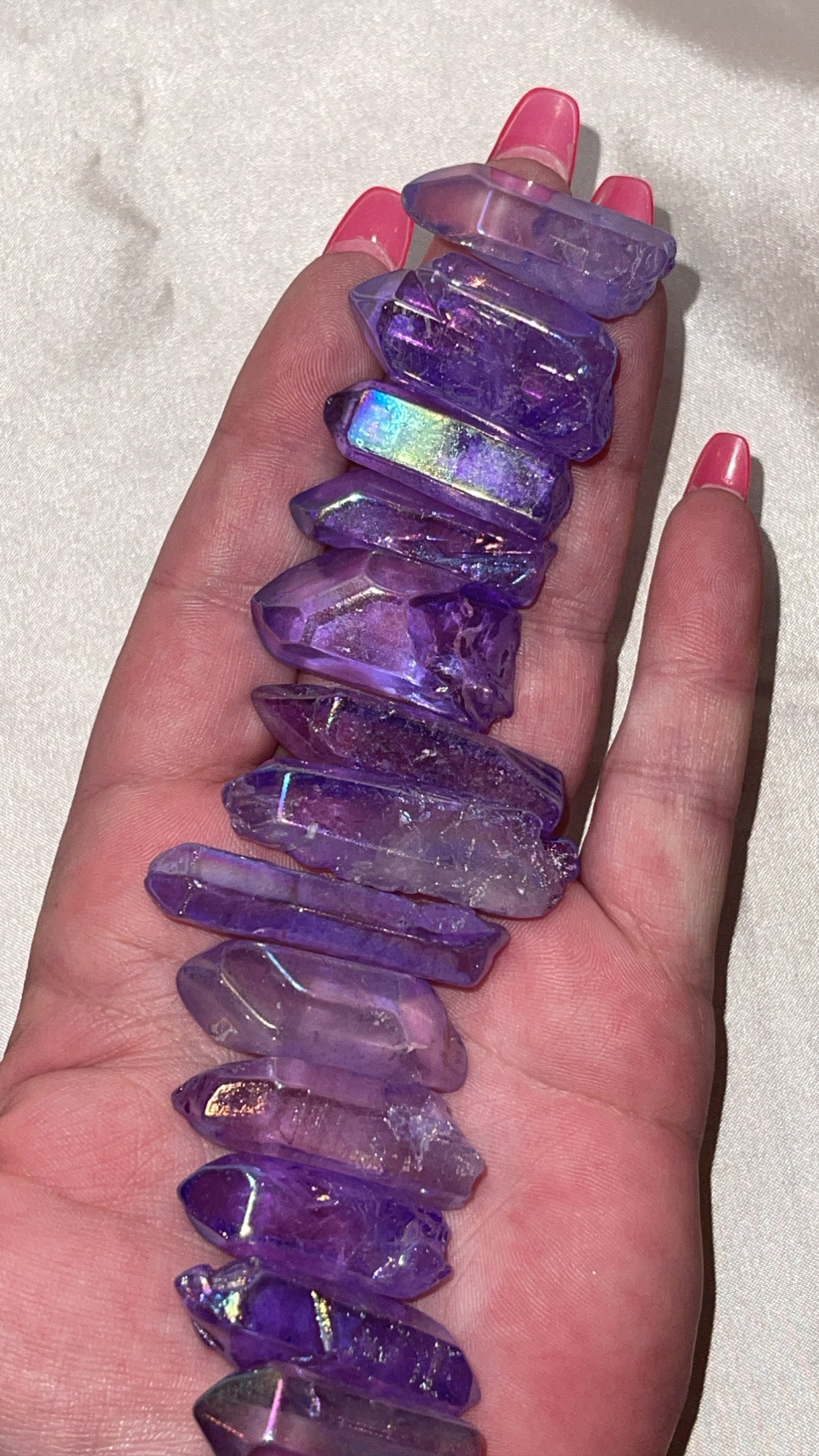 Aura Quartz Point (Purple/Pink)