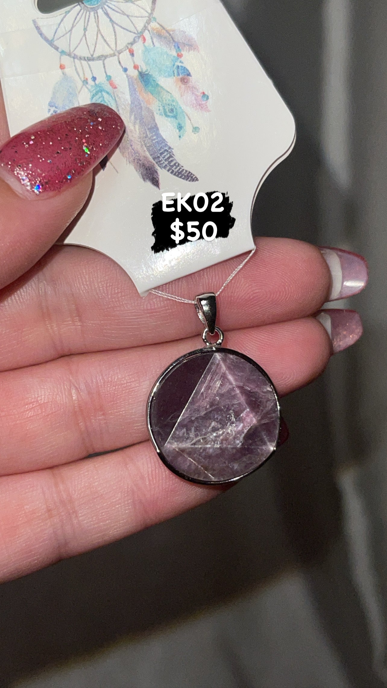 Gem Lepidolite Pendant (Choose Your Own!)