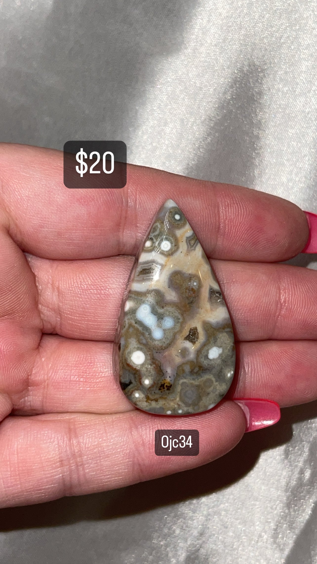 8th Vein Ocean Jasper Cabachon (Choose Your Own)