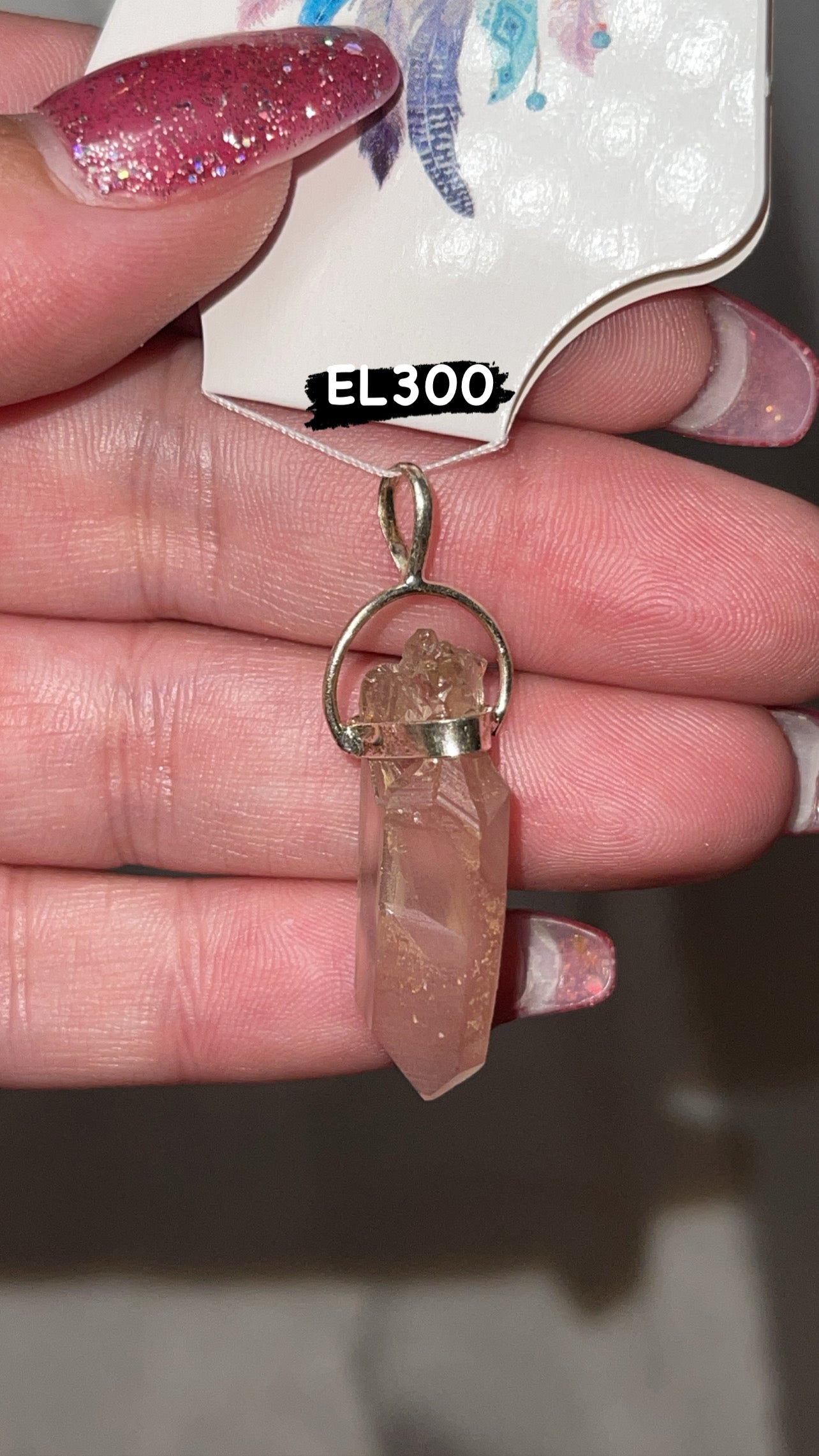 Pink Lithium Raw Point 925 Pendant (Choose Your Own!)
