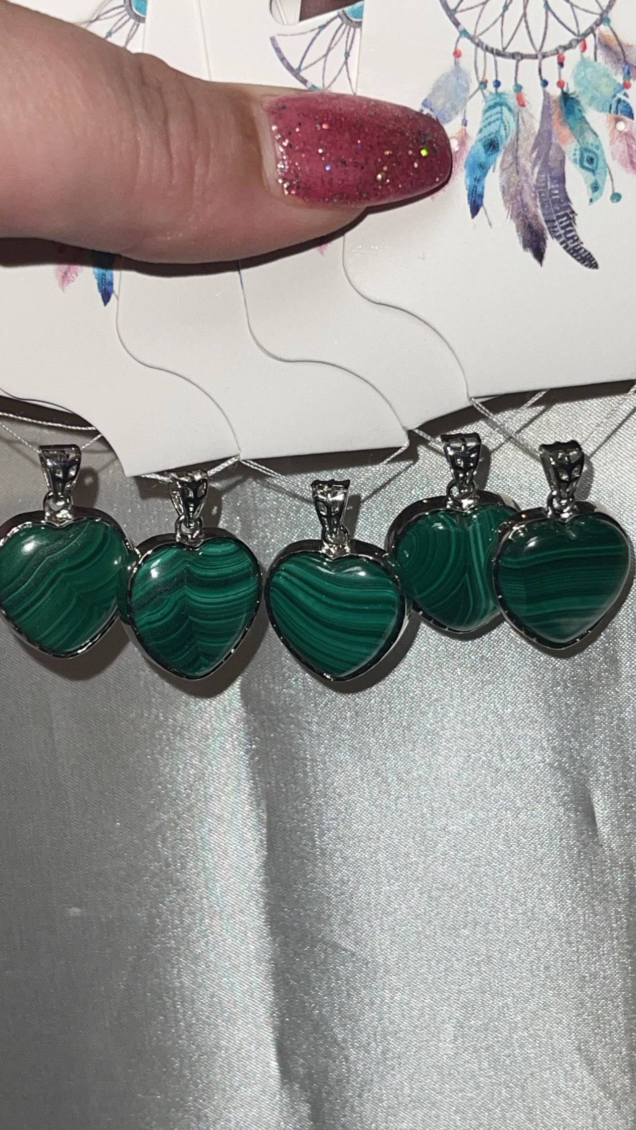 Malachite Heart Pendant