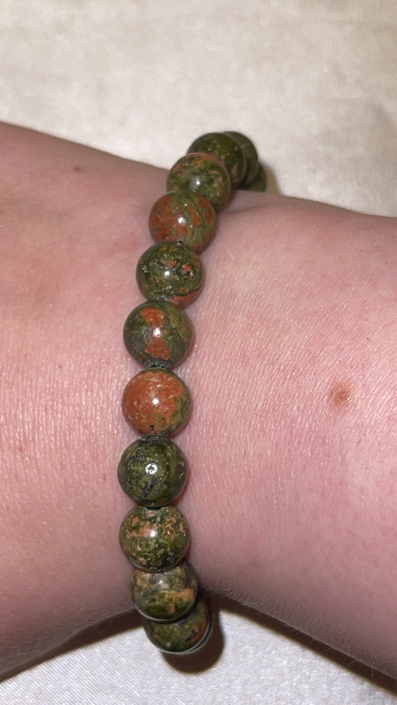 Unakite Bracelet 8mm (Last one!)