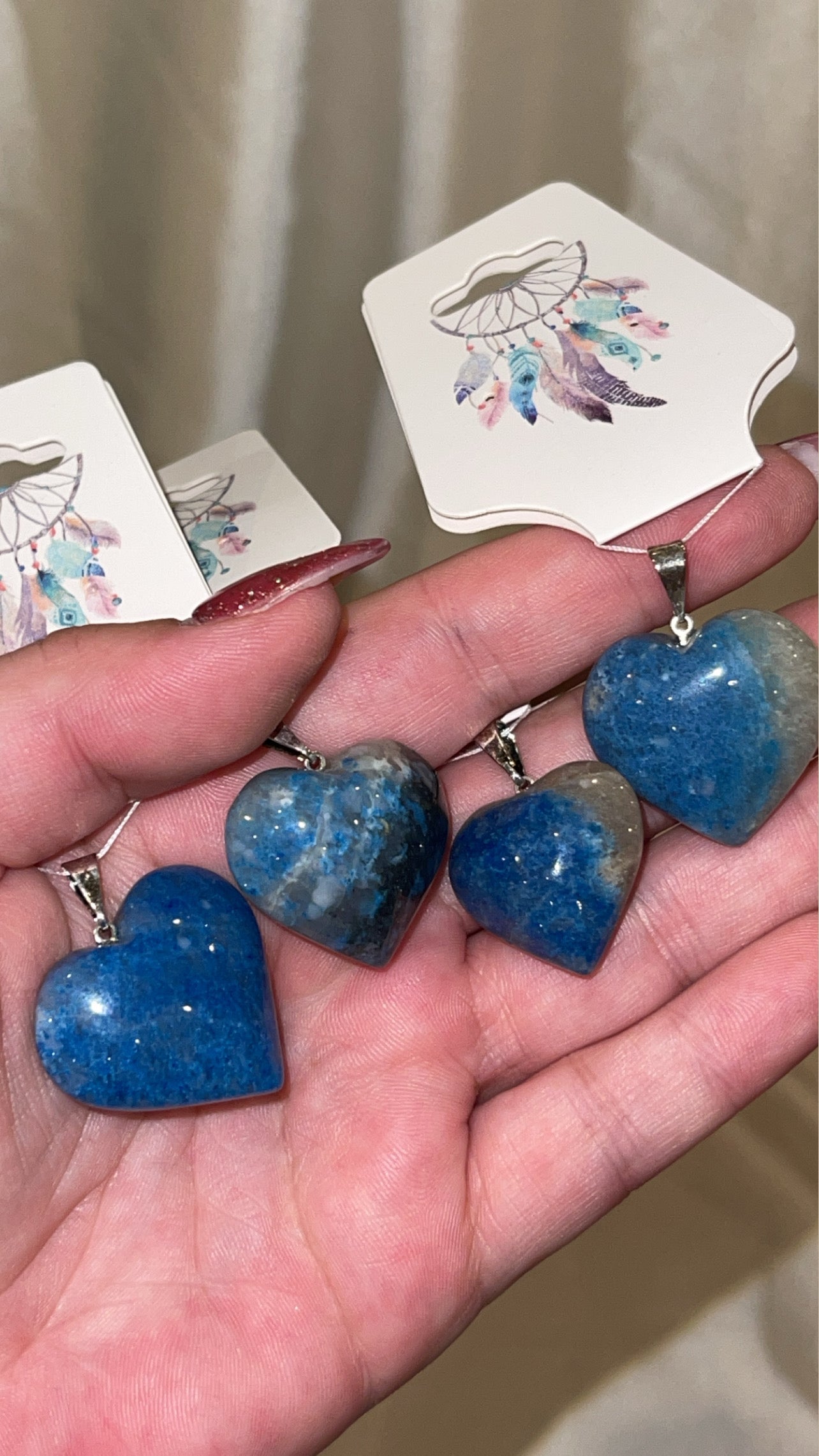 Crystal Puffy Heart Brazil Pendant