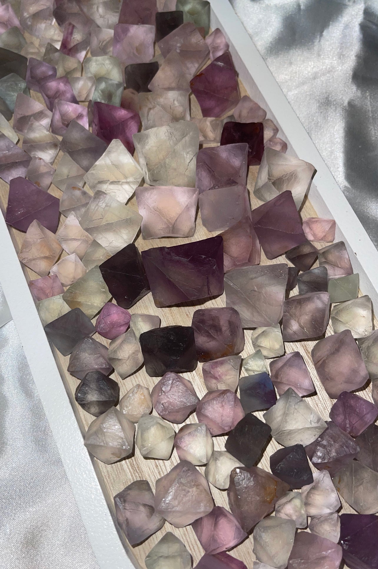 Fluorite Octahedron 50 gram Bundle Bag