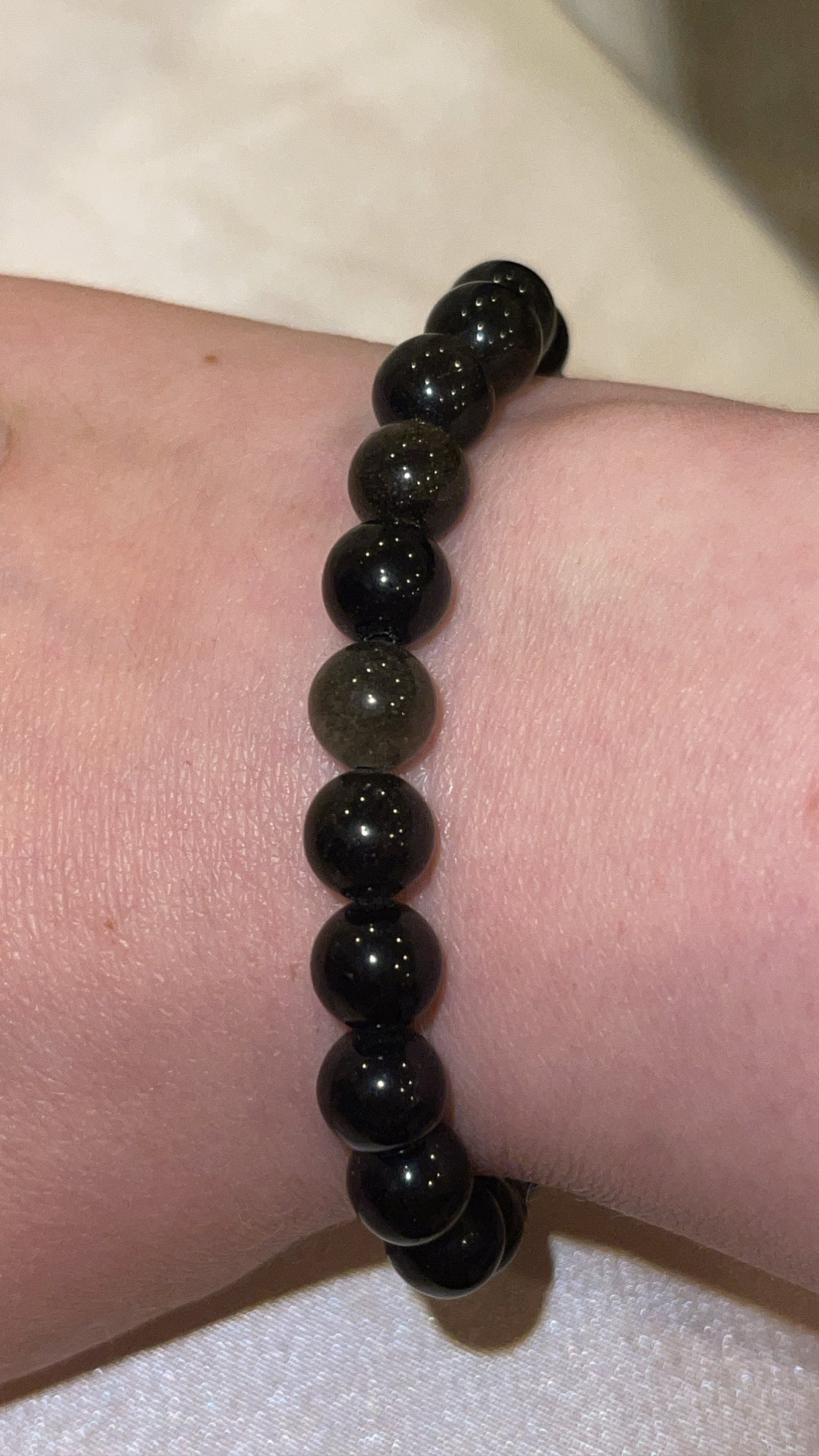 Gold Sheen Obsidian Bracelet 8mm