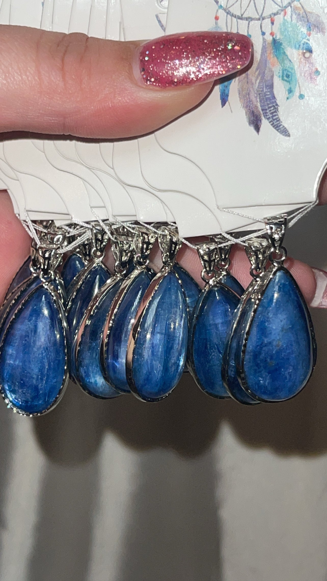 Blue Kyanite Teardrop Pendant