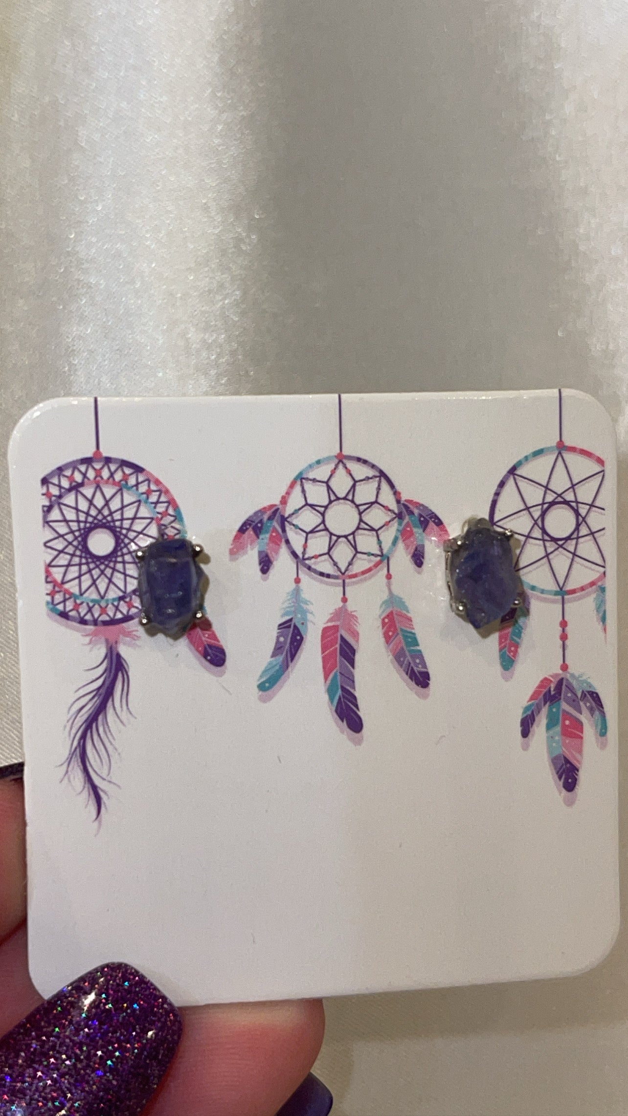 Tanzanite Stud Earrings 925