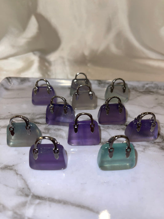 Indigo Fluorite Mini Purse
