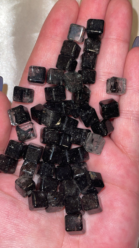 Rutilated Quartz Mini Cube