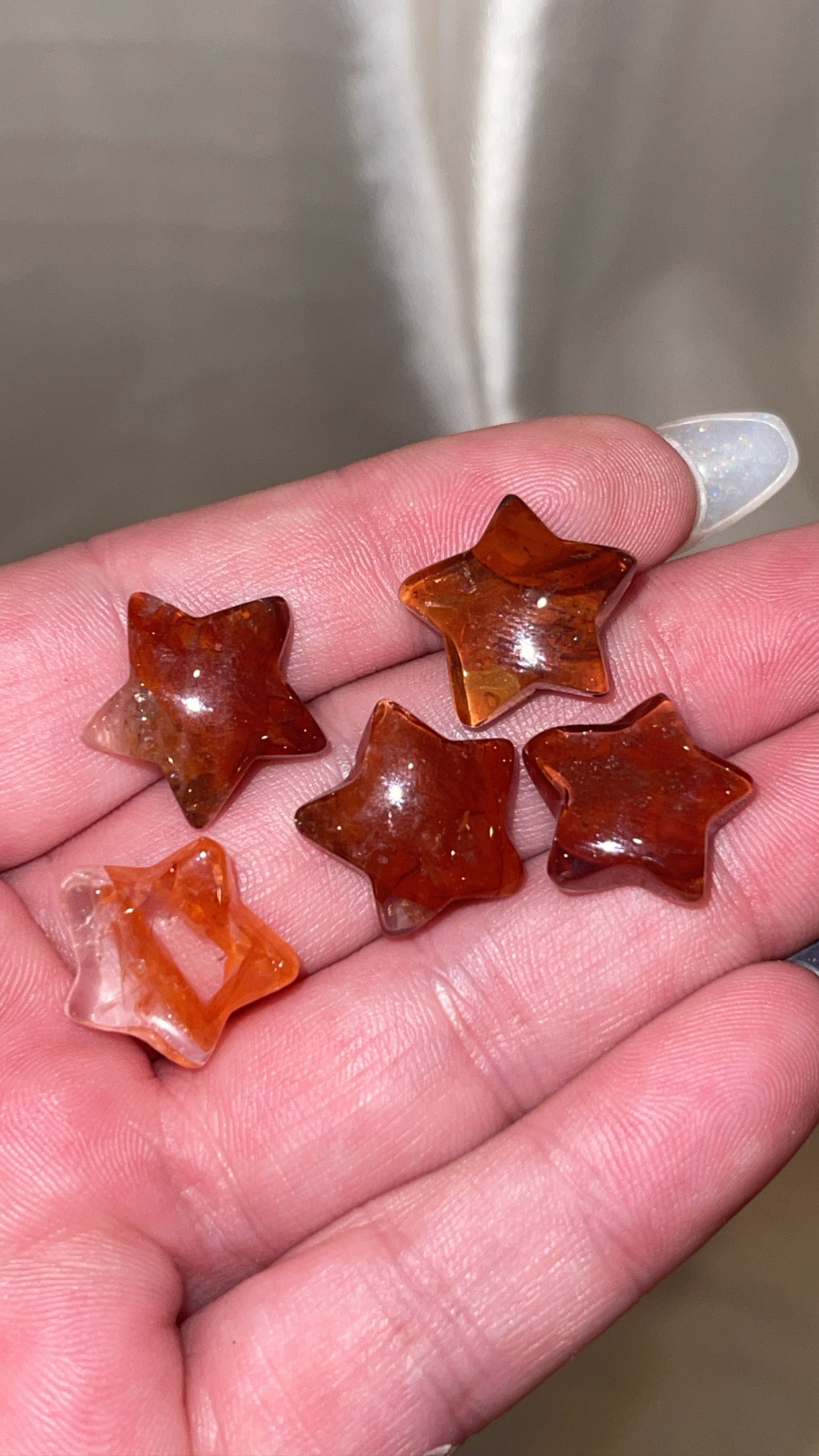 Fire Quartz Mini Moon/Star