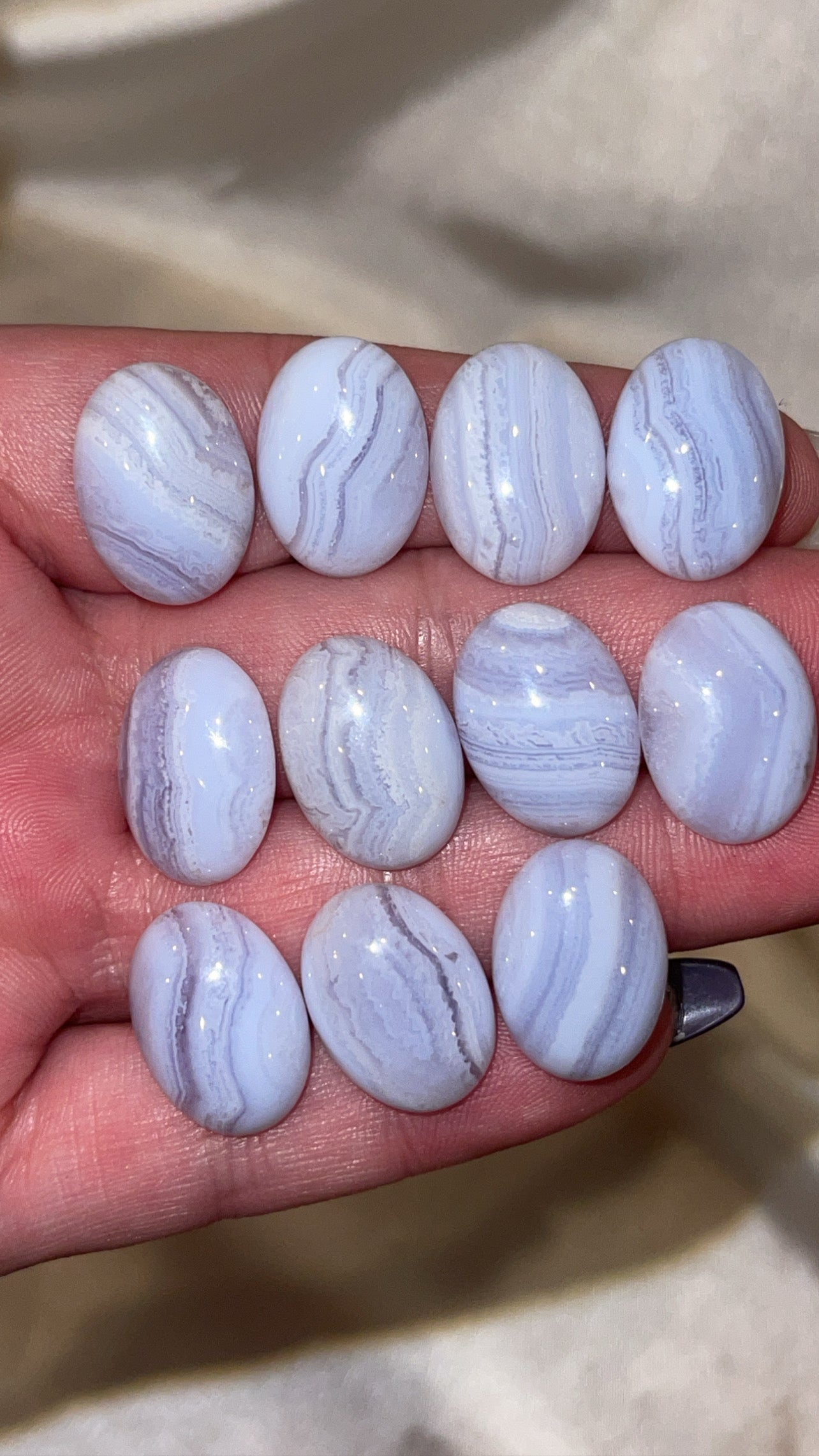 Blue Lace Agate Cabachon