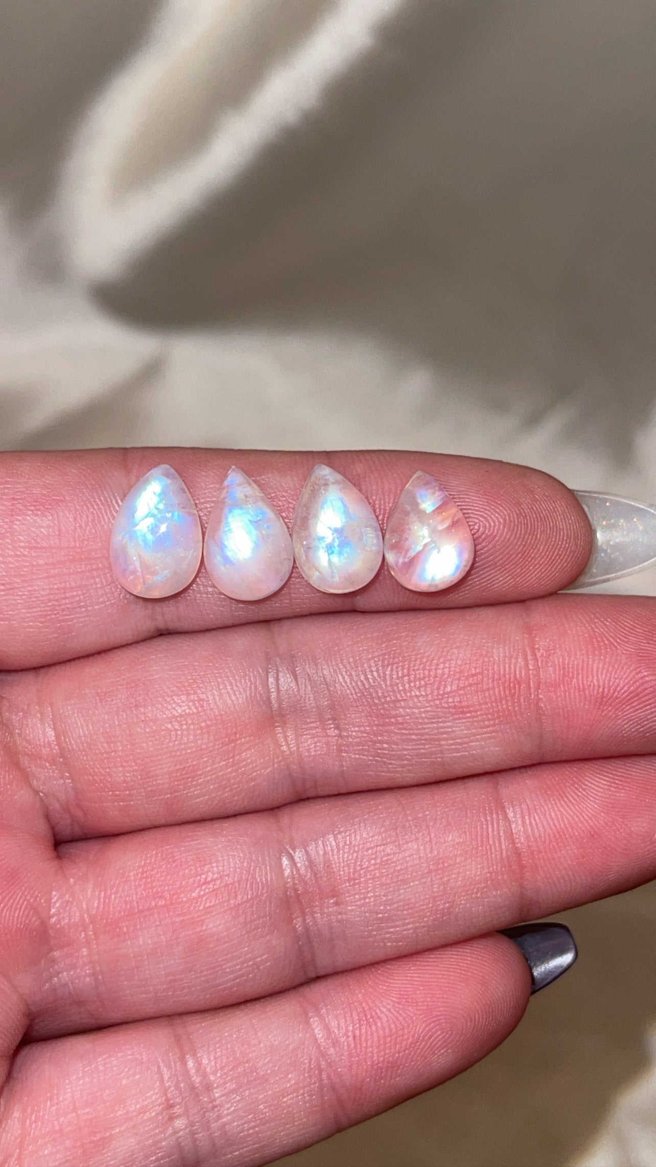 Rainbow Moonstone Cabachon