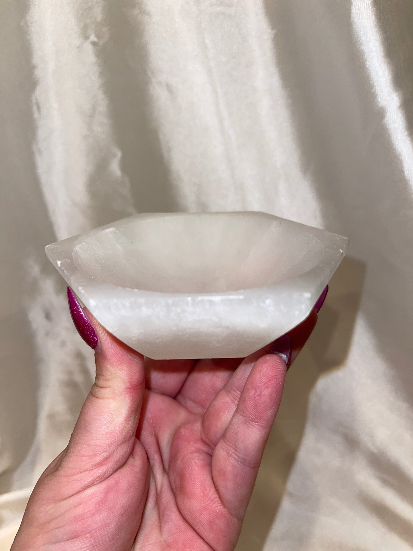 Selenite Hexagon Bowl
