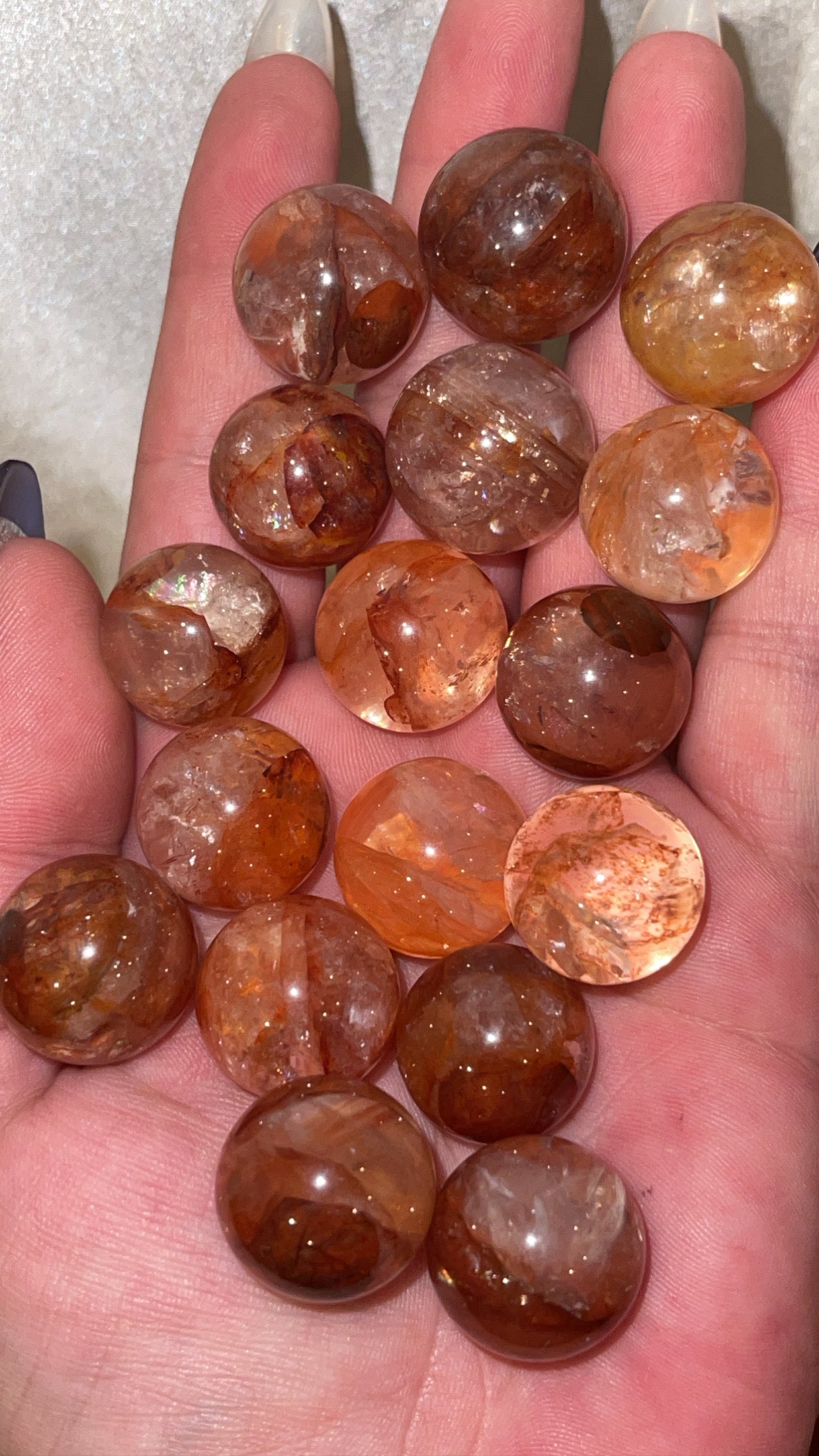 Fire Quartz Mini Sphere