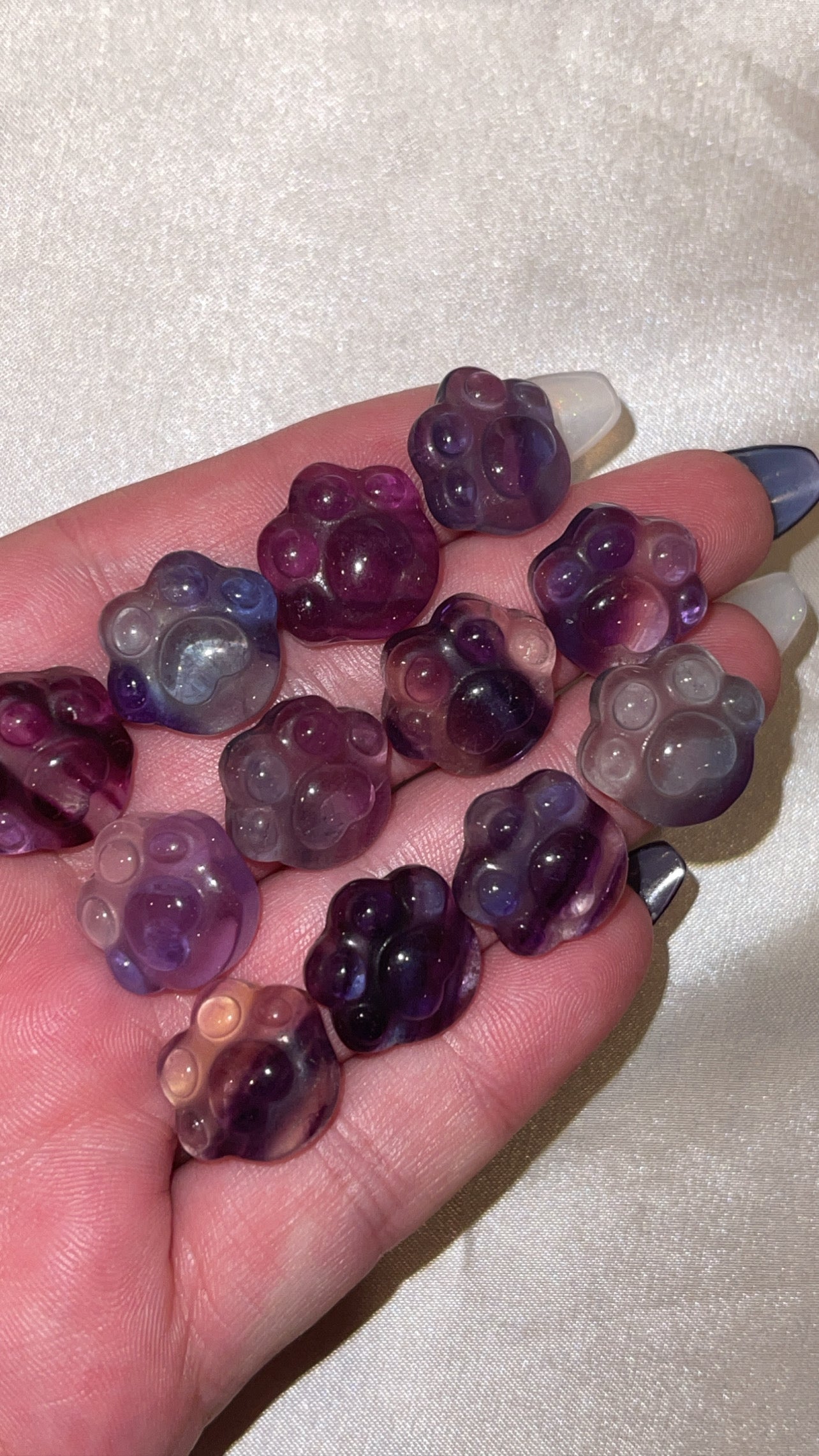 Fluorite Mini Paw Prints