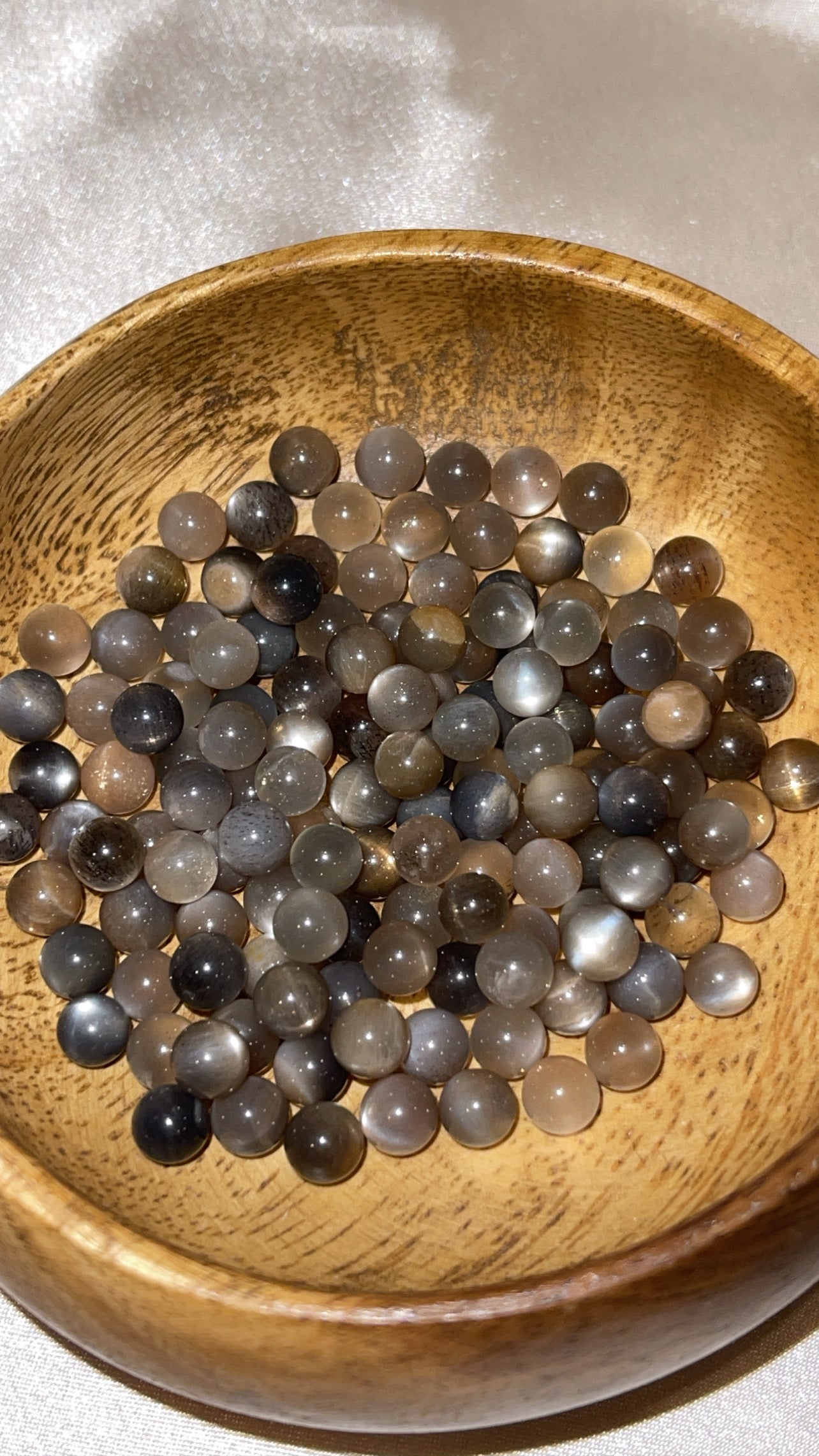Sunstone Moonstone Micro Mini Spheres