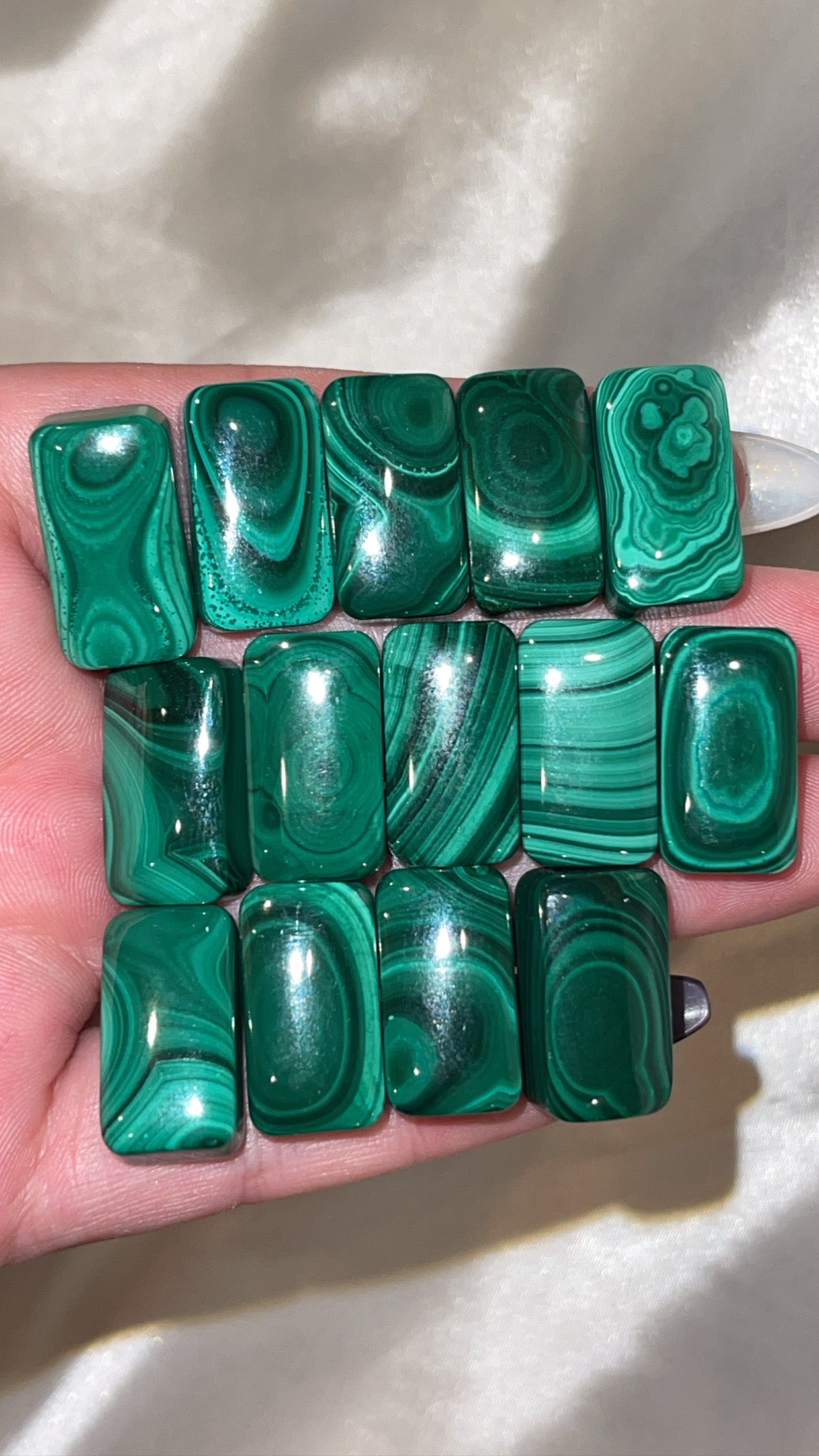 Malachite Rectangle Cabachon