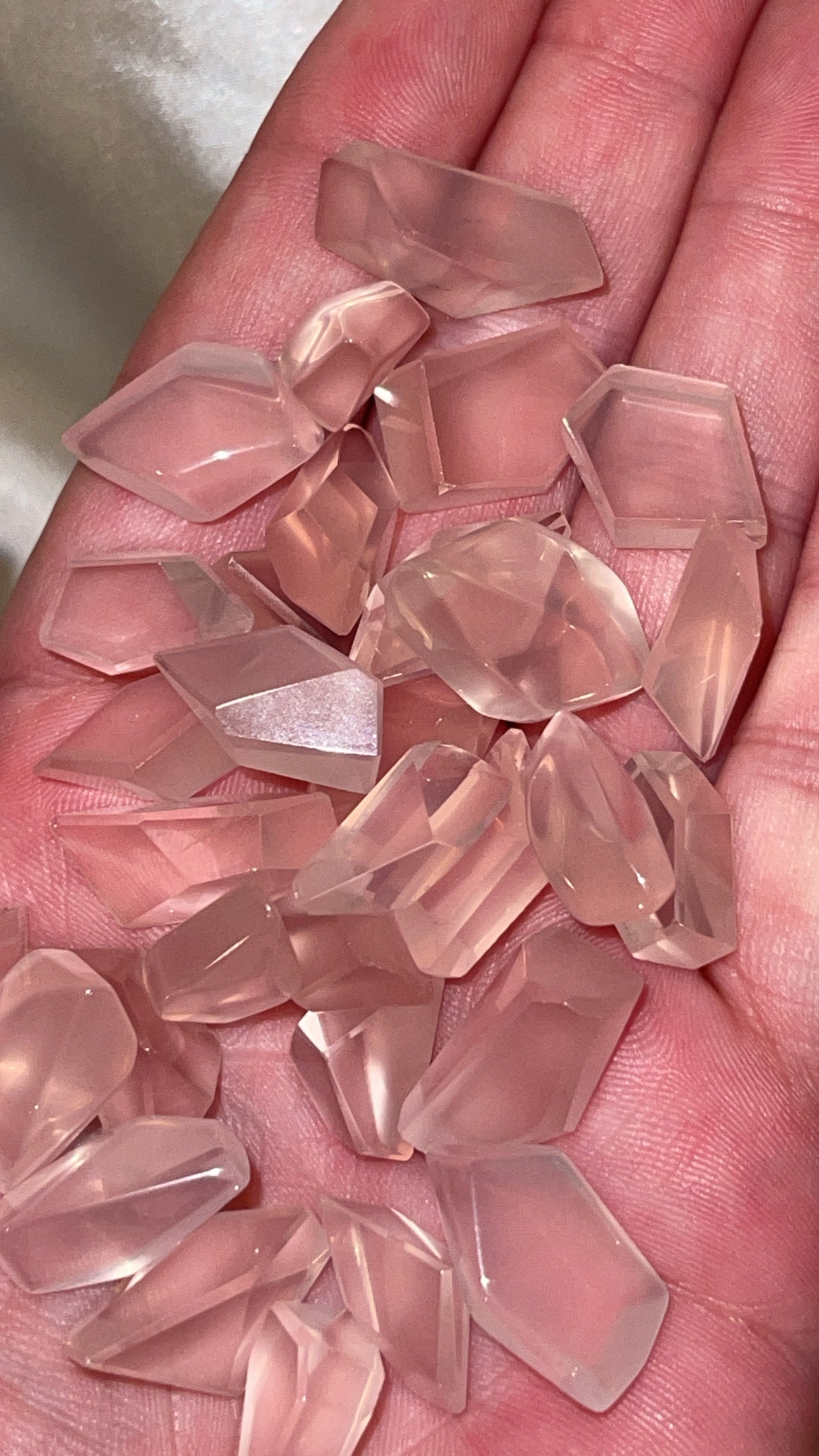 Aquamarine/Rose Quartz Mini Freeform